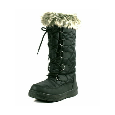 FANIMILA Women Warm Snow Boots Outdoor Winter Boots Mid Calf 